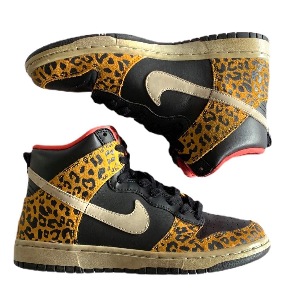 Nike Dunk High Skinny Sneaker Leopard Animal Print